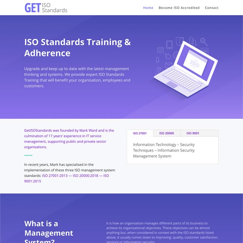 Get ISO Standards Website Home Page